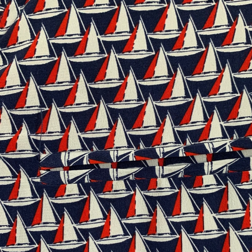 Joie silk sail boat pattern women’s top